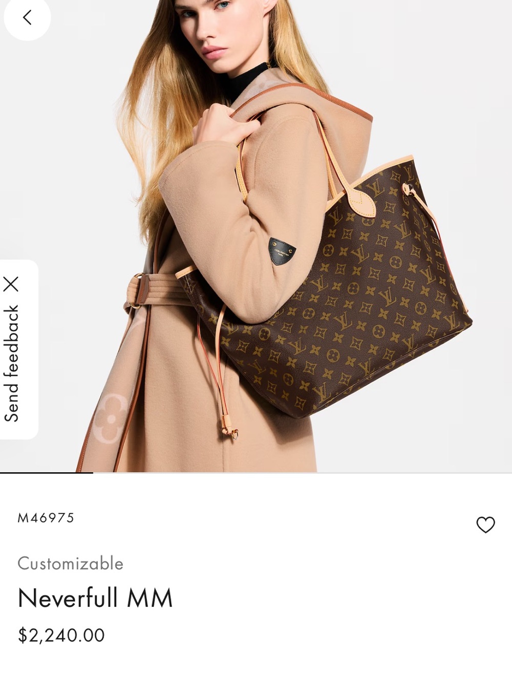 Louis Vuitton Neverfull MM Monogram Tote in Brown and Tan